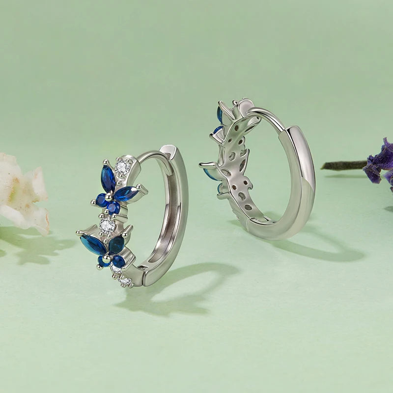 Créoles Papillon en Argent 925