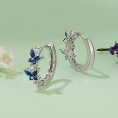 Créoles Papillon en Argent 925