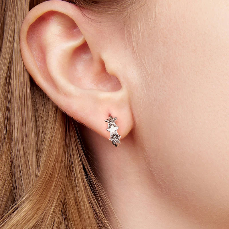 Créoles Étoile en Argent 925