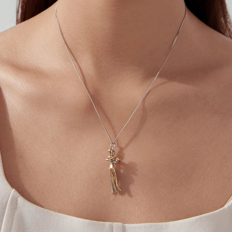 Collier Étreinte de l'Amitié en Argent 925