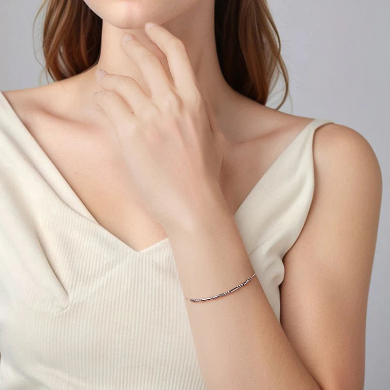 Bracelet Code Morse « I Love You » en Argent 925