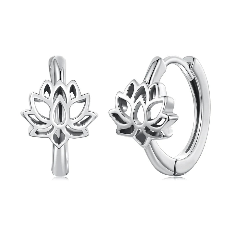 Créoles Lotus Vintage en Argent 925