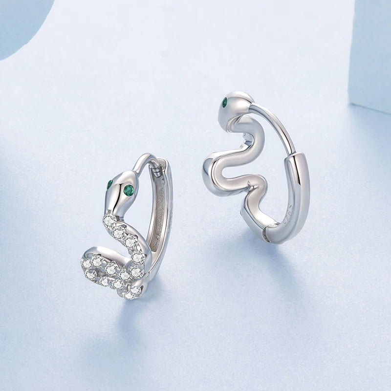 Créoles Serpent en Argent 925