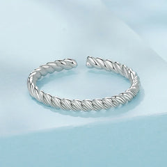 Bague Tressée en Argent 925