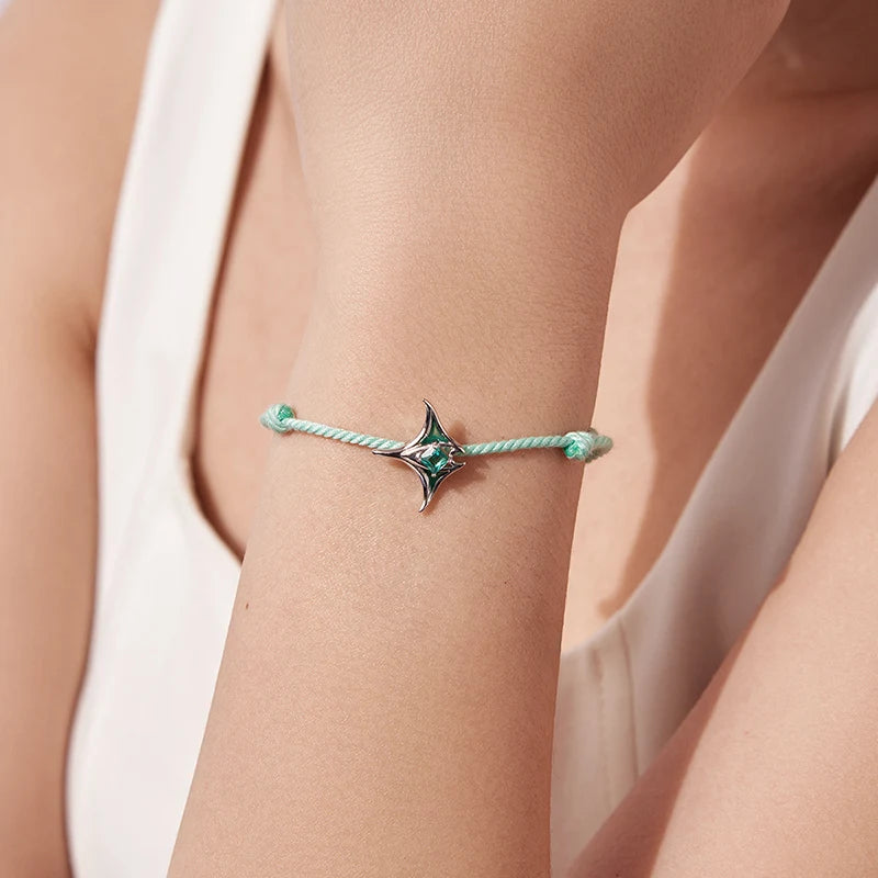 Bracelet Cordon Raie en Argent 925
