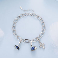Bracelet Grosse Chaîne Audacieuse en Argent 925