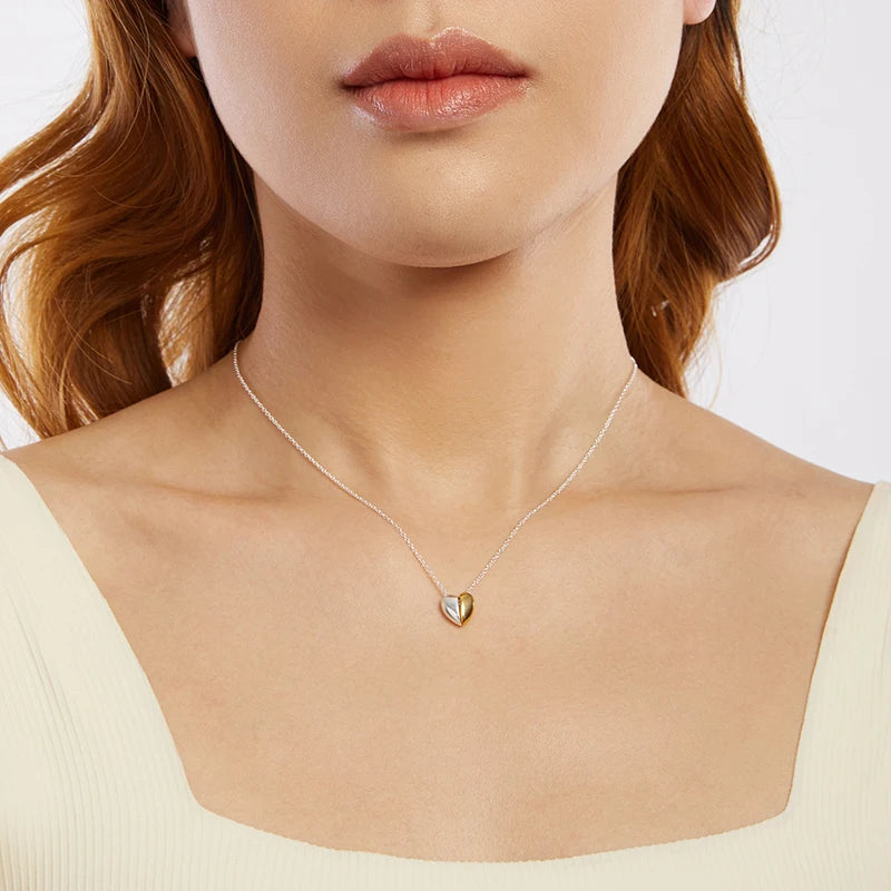 Collier Pendentif Cœur en Argent 925