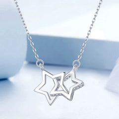 Collier Lumière d'Étoile en Argent 925