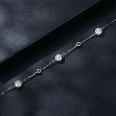 Bracelet Moissanite 0,1ct Esprit Océan en Argent 925 avec Certificat