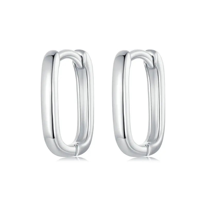 Créoles Carrées en Argent 925