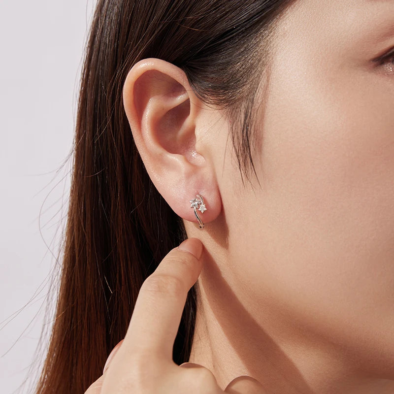 Créoles Étoile en Argent 925