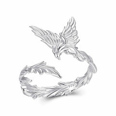 Bague Ajustable Phénix en Argent 925