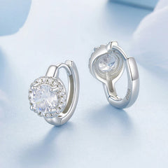 Créoles Cercle Halo en Argent 925