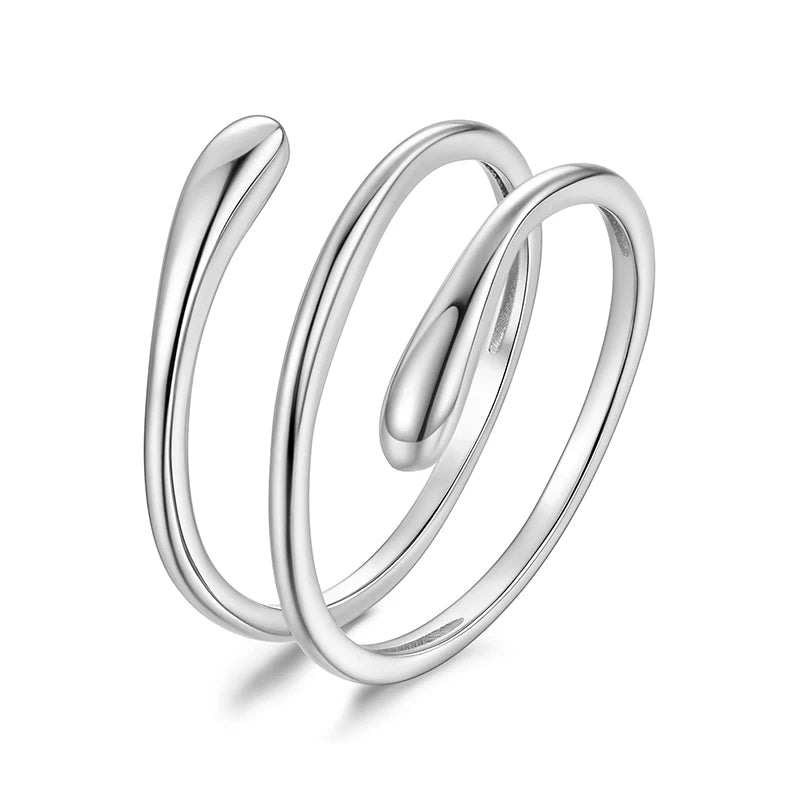 Bague Minimaliste Multi-Rangs en Argent 925