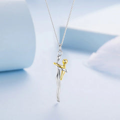 Collier Étreinte Mère-Enfant en Argent 925