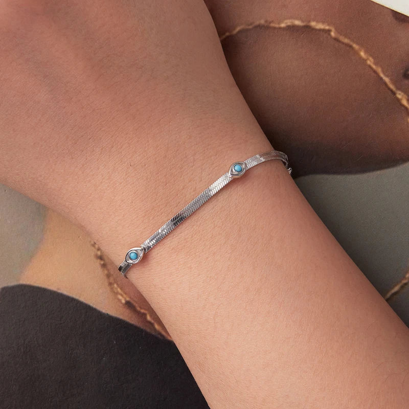 Bracelet Œil Protecteur en Argent 925