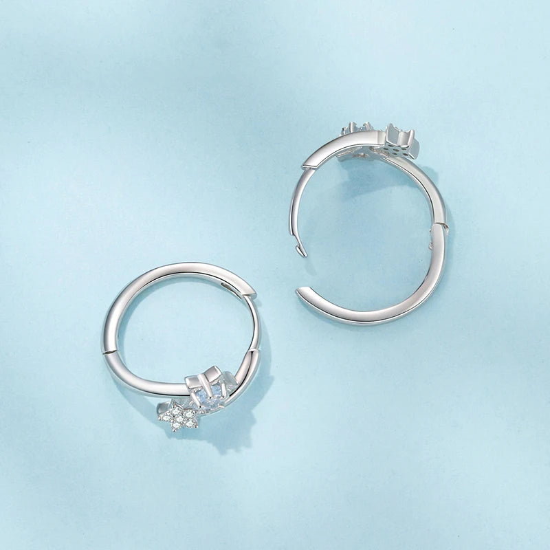 Créoles Étoile en Argent 925