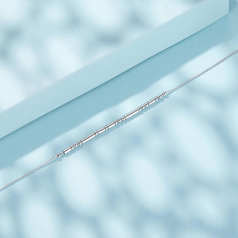 Bracelet Code Morse « I Love You » en Argent 925