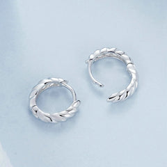 Créoles Tressées Métalliques en Argent 925