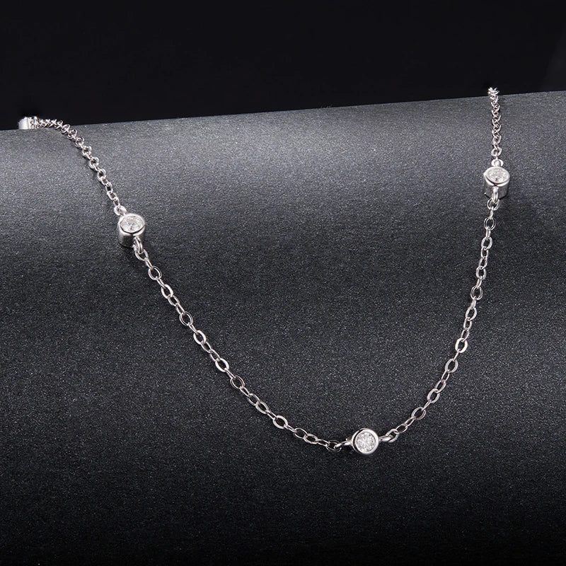 Collier Ras-de-Cou en Argent 925 avec Certificat