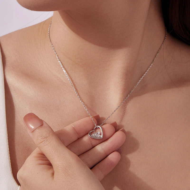 Collier Paysage de Montagnes en Argent 925