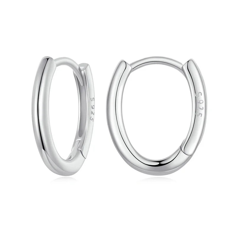 Créoles Ovales en Argent 925