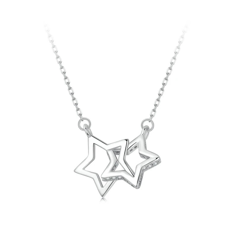 Collier Lumière d'Étoile en Argent 925