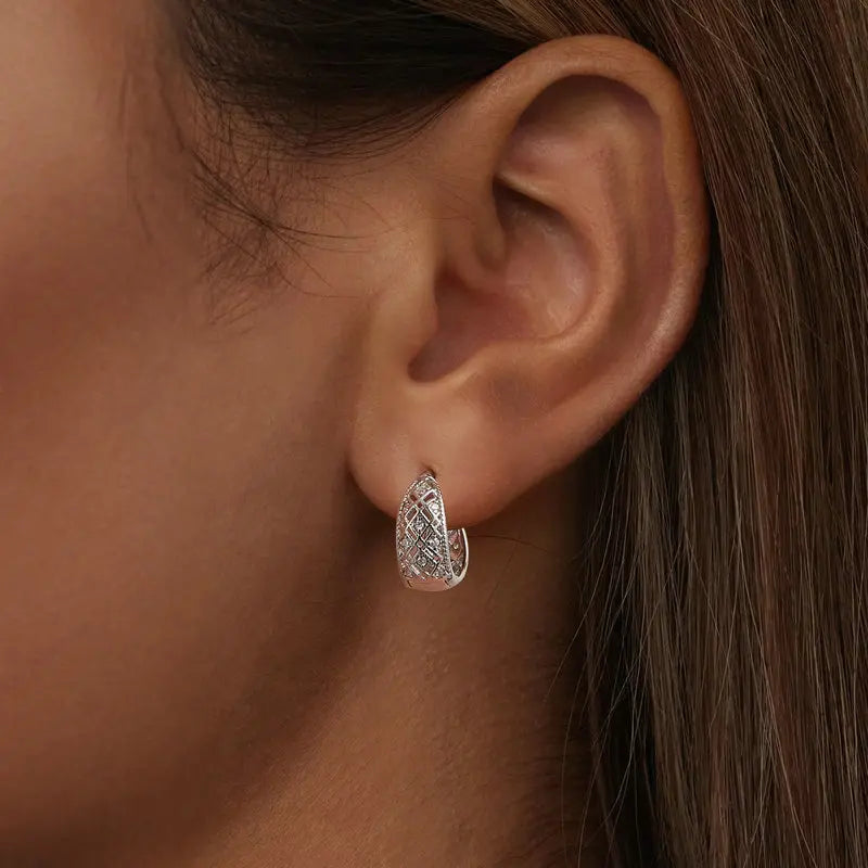 Créoles Dentelle Vintage en Argent 925