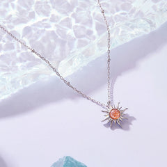 Collier Pendentif Soleil en Argent 925