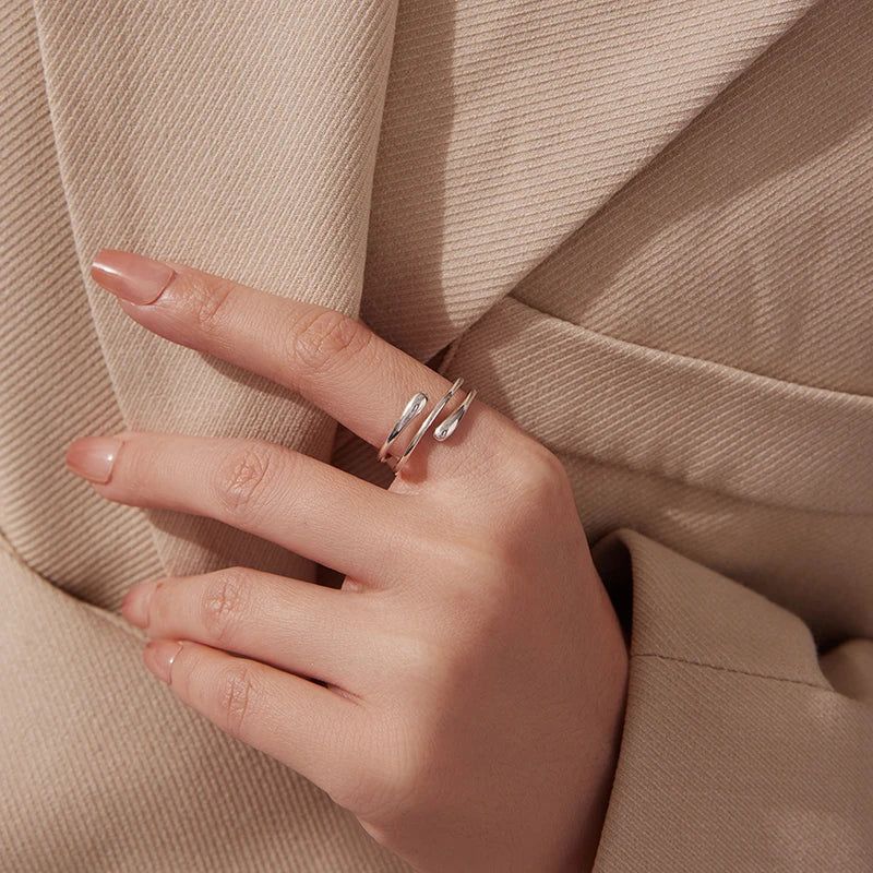 Bague Minimaliste Multi-Rangs en Argent 925