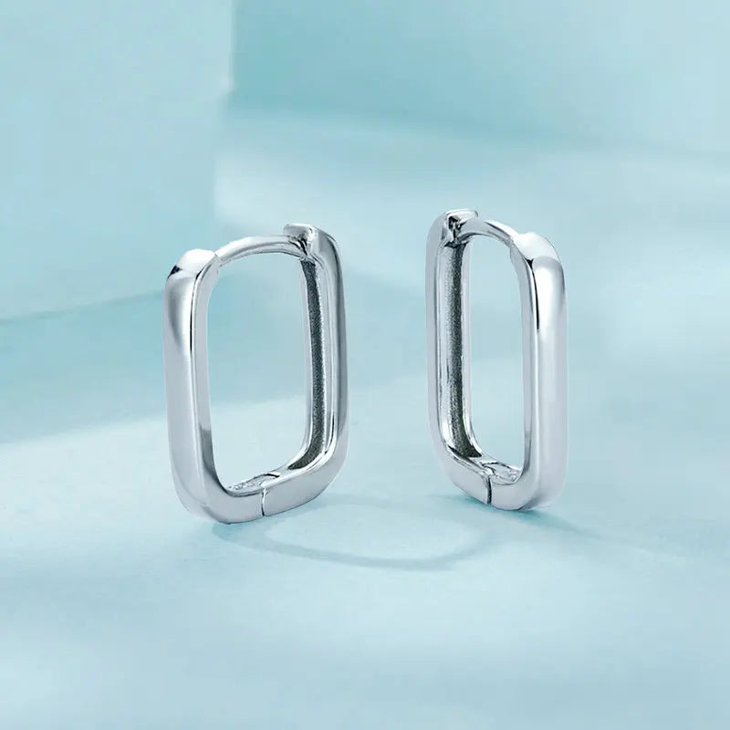 Créoles Carrées en Argent 925