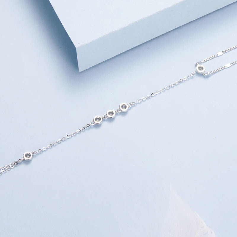 Bracelet Anneau à Pampille en Argent 925