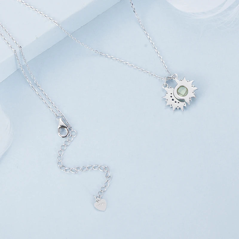 Collier Pendentif Soleil et Lune en Argent 925