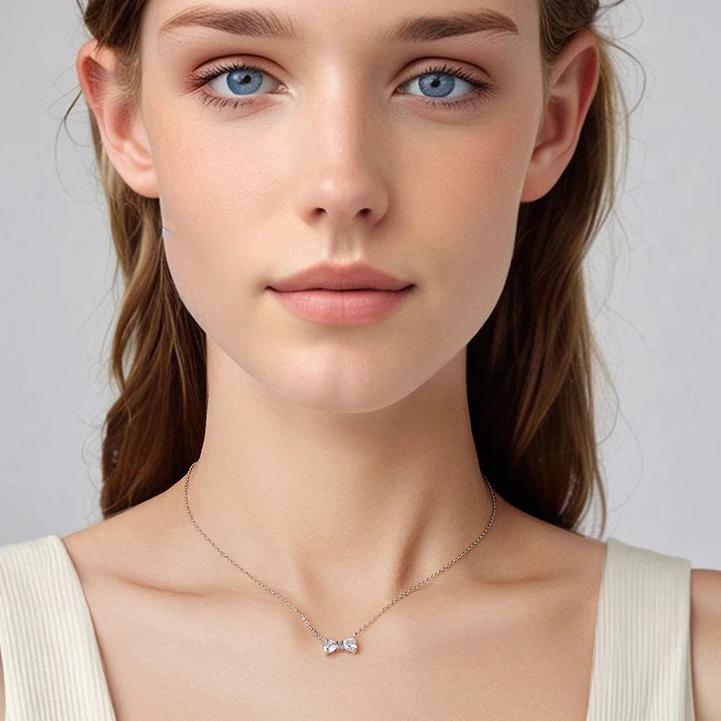 Collier Papillon et Nœud en Argent 925