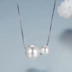 Collier Ras-de-Cou Perles de Coquillage en Argent 925
