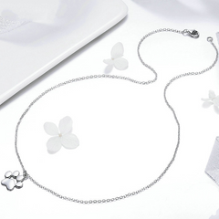 Collier Patte en argent 925 plaqué or rose - Photo 4