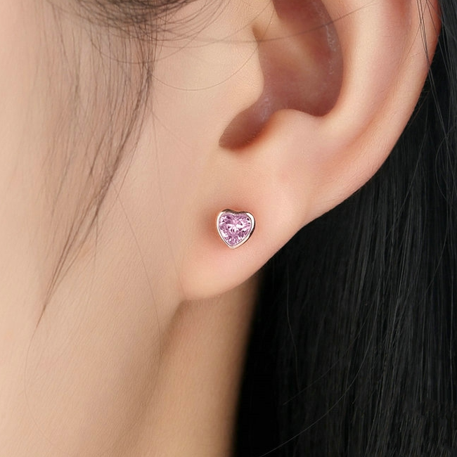 Boucles d'Oreilles Coeurs - Image 2