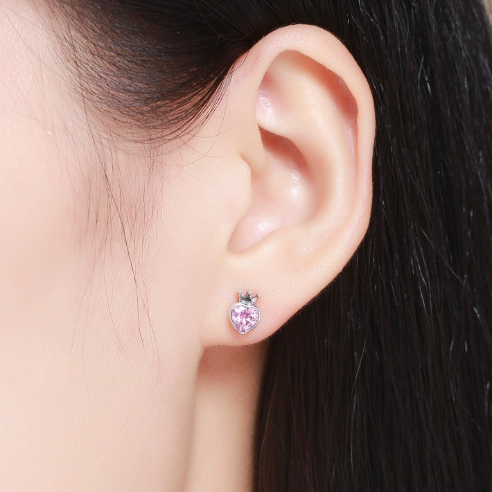 Boucles d'Oreilles Coeurs - Image 2