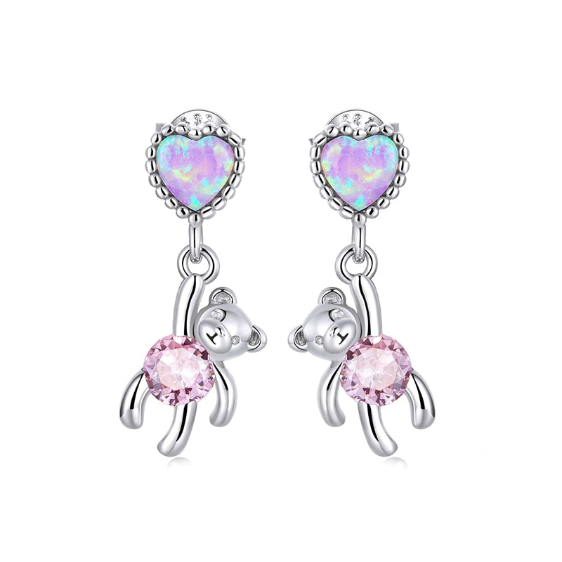 Boucles d'Oreilles Ourson