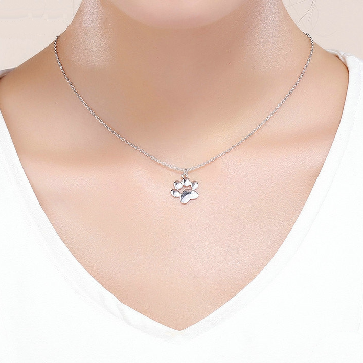 Collier Patte en argent 925 plaqué or rose - Photo 2