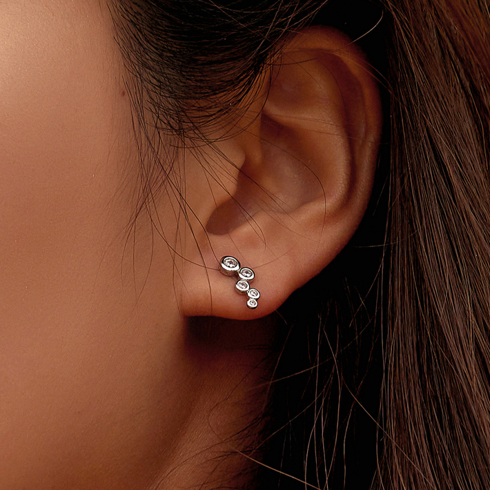 Boucles d'Oreilles Petites Bulles - Image 2