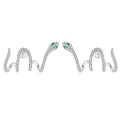 Boucles d'Oreilles Serpents Brillantes