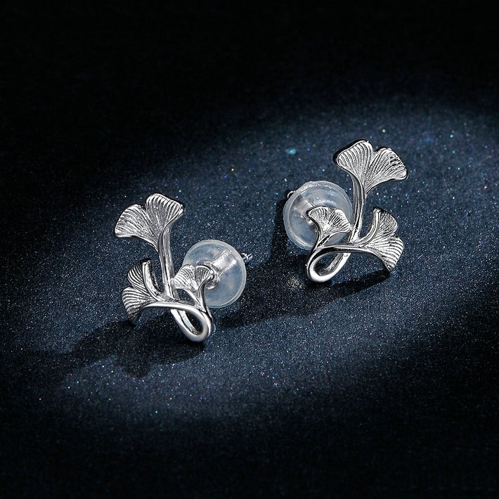 Boucles d'Oreilles Fleurs de Ginkgo - Image 3