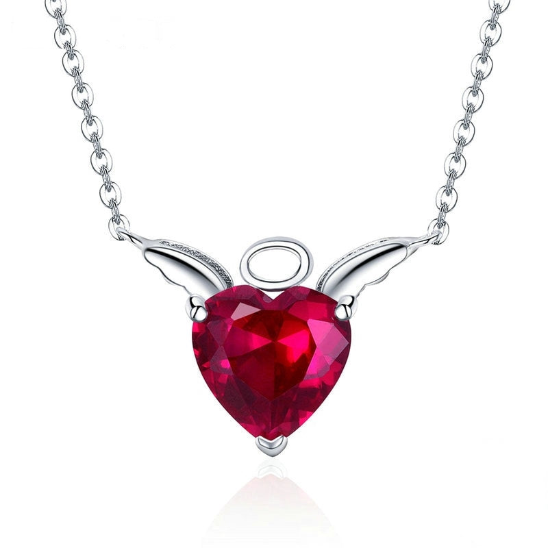 Collier Coeur Rouge