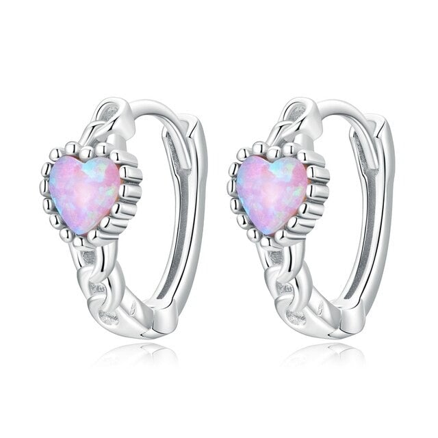 Boucles d'Oreilles Créoles Coeurs