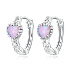 Boucles d'Oreilles Créoles Coeurs