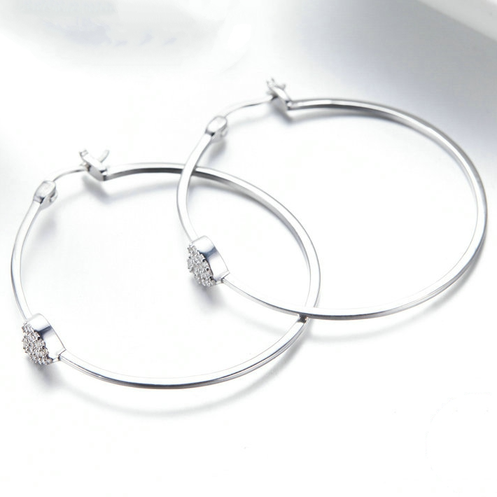 Boucles d'Oreilles Créoles Coeurs - Image 5