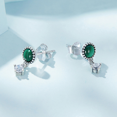 Boucles d'Oreilles Malachite - Image 4