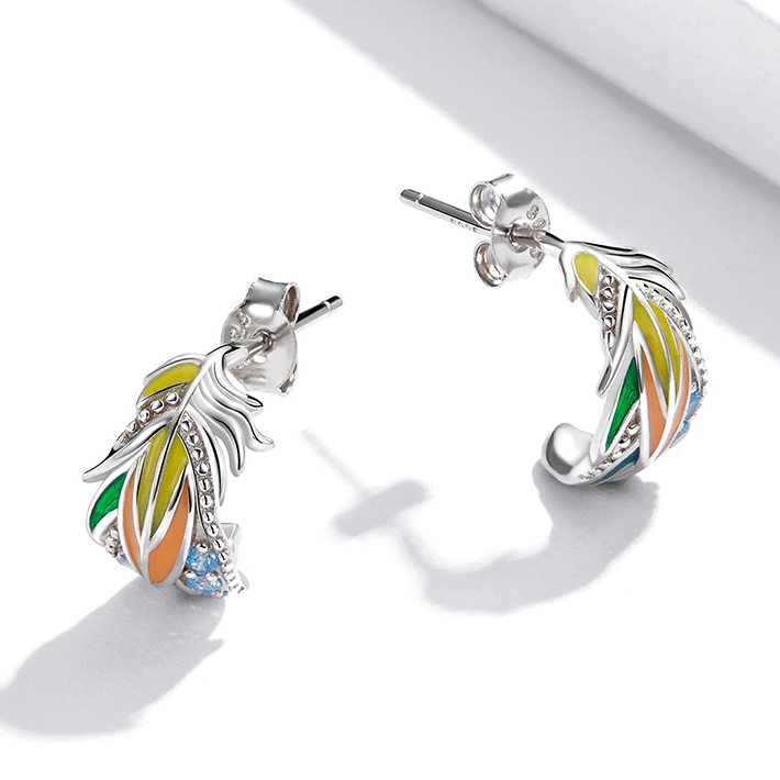 Boucles d'Oreilles Plumes - Image 3
