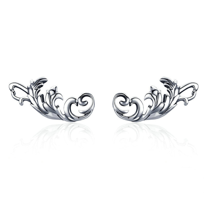 Boucles d'Oreilles Plumes Anciennes